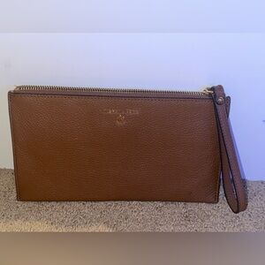 Michael Kors Brown Leather Wristlet